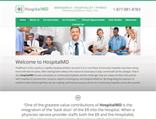 Tablet Screenshot of hospitalmd.com